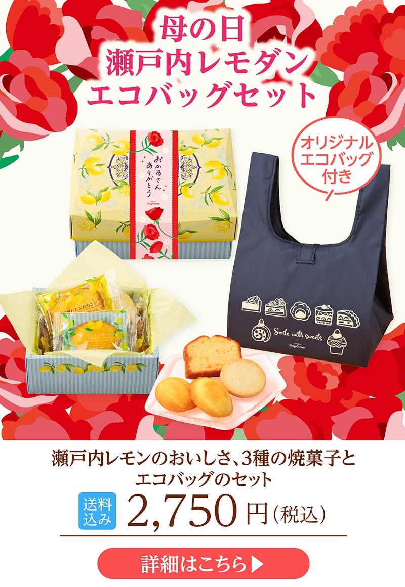 【送料込】母の日瀬戸内レモダン、エコバッグセット